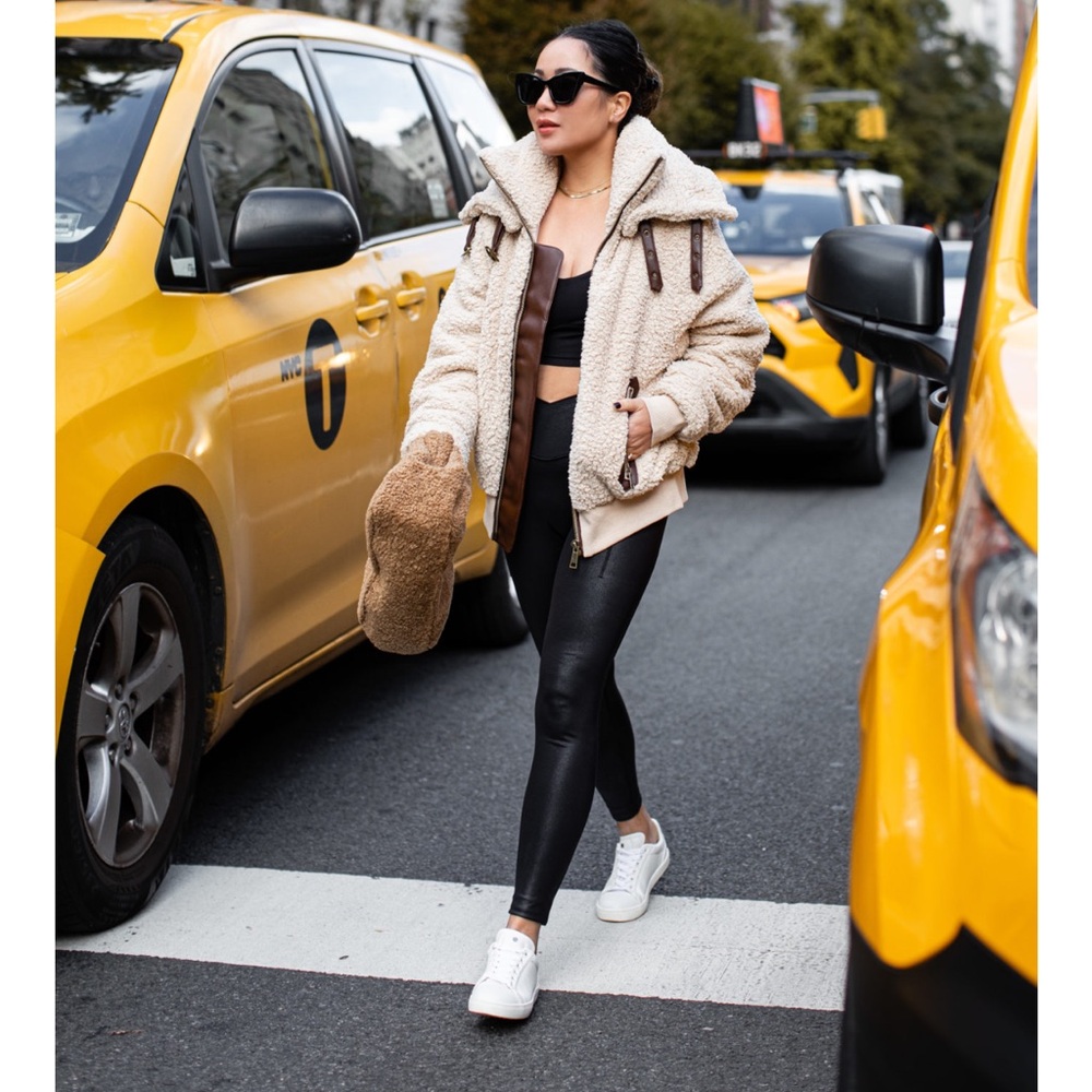 POPFLEX Cream and Brown Jacket
